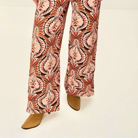 FARM Rio Multicolor Bold Pineapple “Jewelry” Wide-Leg Pants - Picture 2 of 8